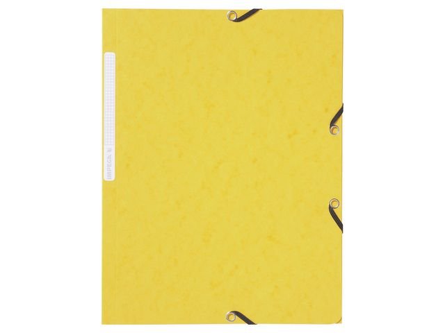 Gummibandsmapp LYRECO A4 3 - kl gul 10/fp