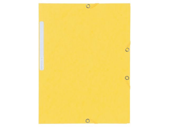 Gummibandsmapp LYRECO kart A4 gul 10/fp