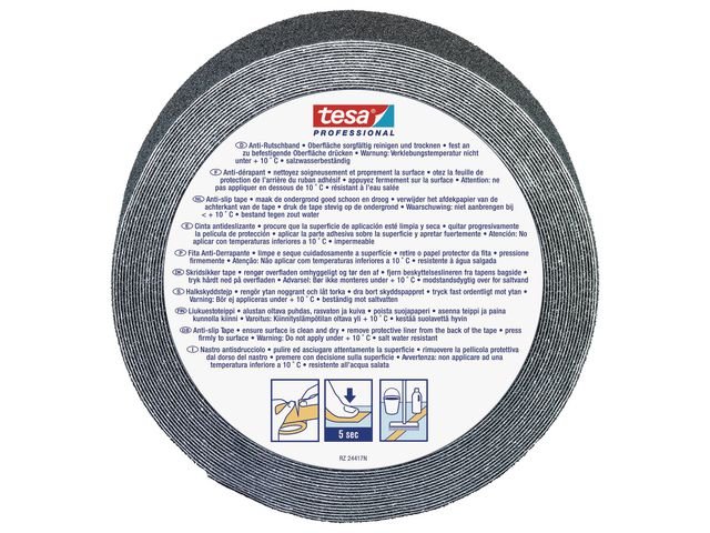 Halkskyddstejp TESA 50mmx15m svart