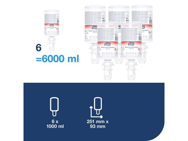 Handdesinfektion TORK Extra S4 Gel 1L