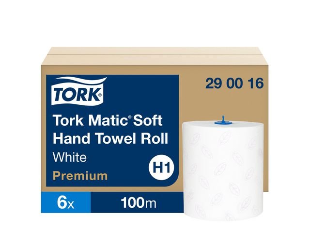 Handduk TORK Pre H1 2 - lag vit 6/fp
