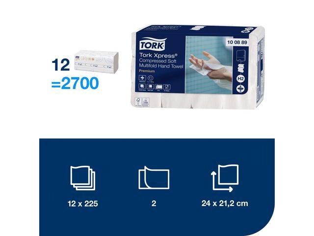 Handduk TORK Pre H2 Xpress Komp. 2700/fp