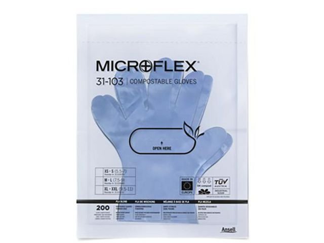 Handske komposterbar 31 - 103 XS - S 200/fp