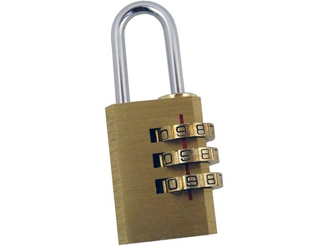 Hänglås PAVO 3 - siffrig kombinationskod