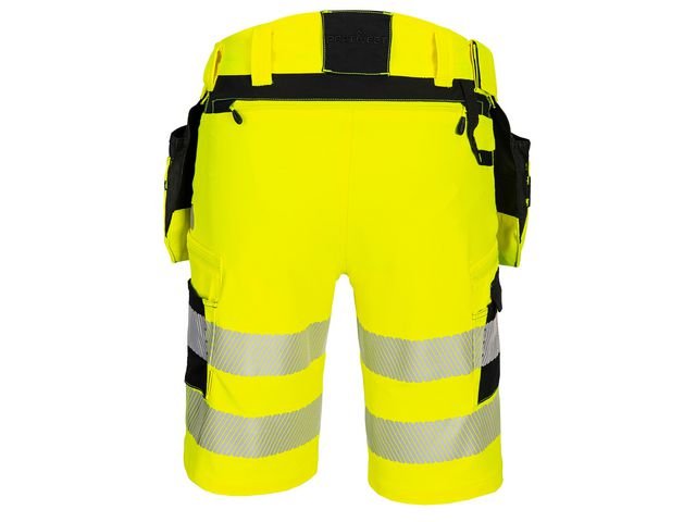 Hantverksshorts DX446 gul varsel kl2 c49