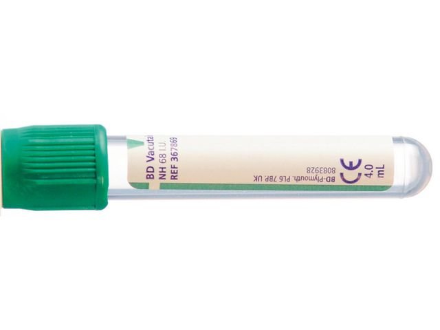 Hemogardrör 5/4ml Na - hep grön 100/fp
