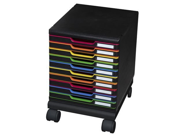 Hjulsats EXCOMPTA MODULODOC serie svart