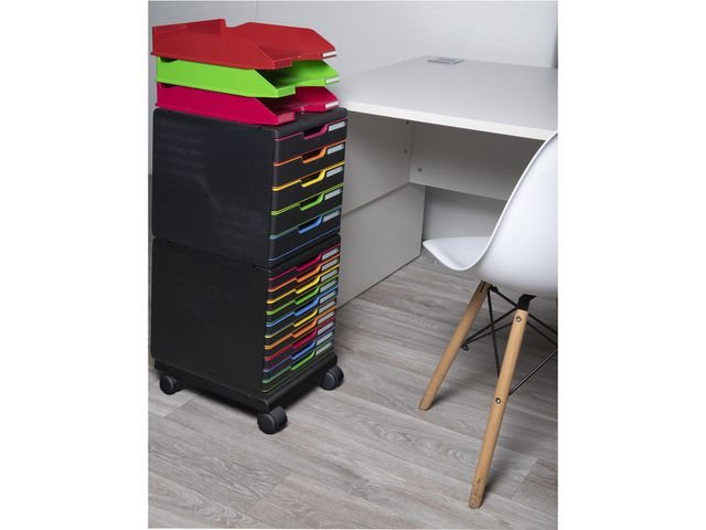 Hjulsats EXCOMPTA MODULODOC serie svart