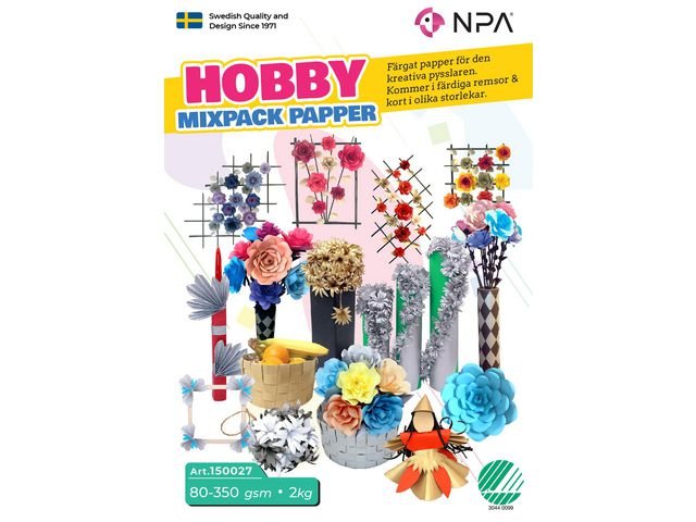 Hobby papper mix 80 - 350gr 2kg