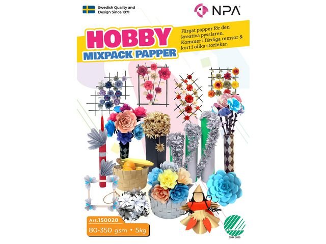 Hobby papper mix 80 - 350gr 5kg