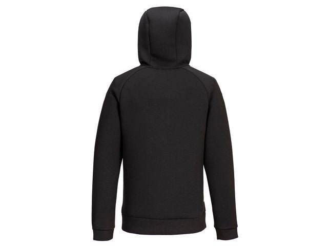 Hoodie halfzip PW DX467 svart 2XL