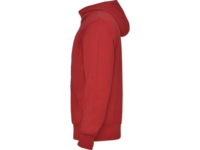 Hoodie zip ROLY Montblanc uni röd S
