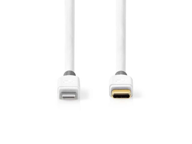 Kabel NEDIS Lightning - USB - C 2m vit