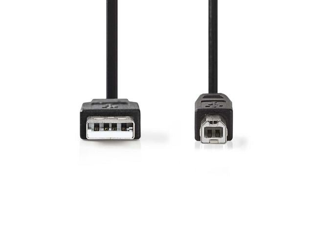 Kabel NEDIS USB 2.0 A - B 1m svart
