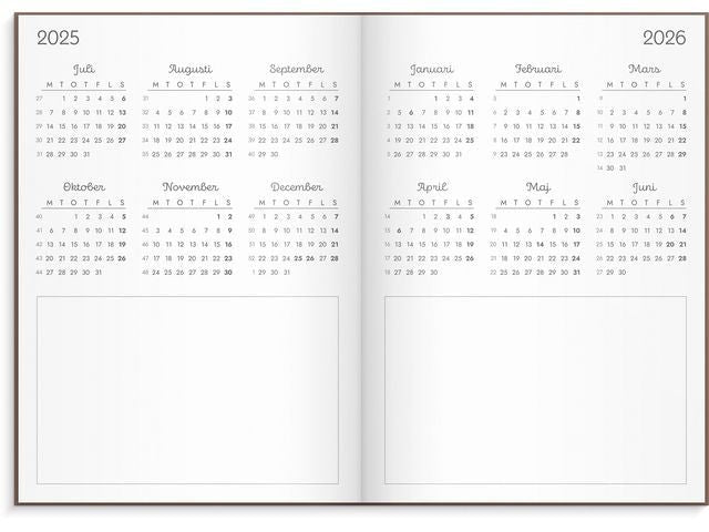 Kalender 25/26 Doodle inbunden