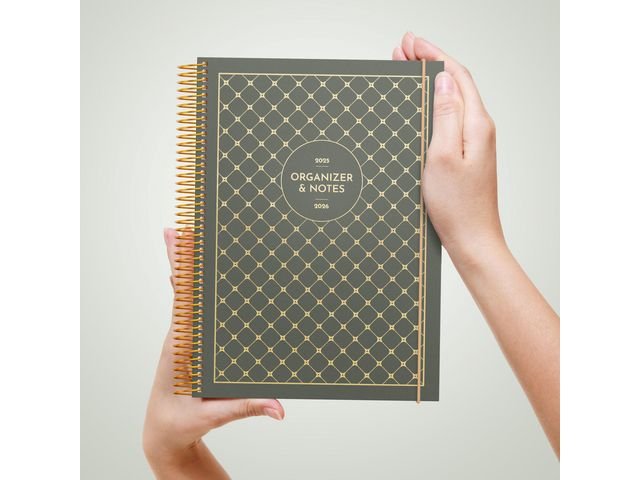 Kalender Organizer & Notes 25/26 grön