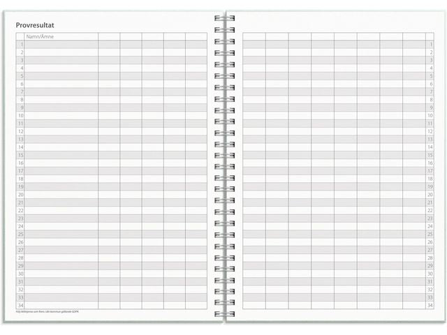 Kalender Study Textile grön A5 25/26