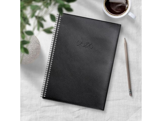 Kalender Study Twist svart A5 25/26