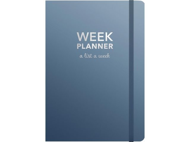Kalender Week planner odaterad blå - 1051
