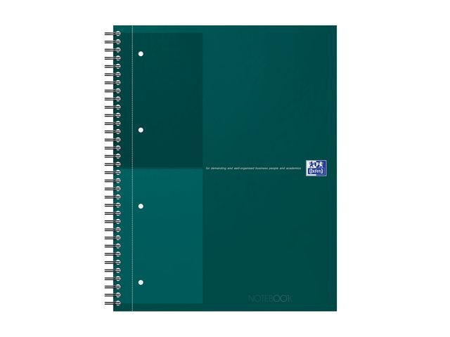 Kollegieblock Oxford Int.A4+ linj. grön