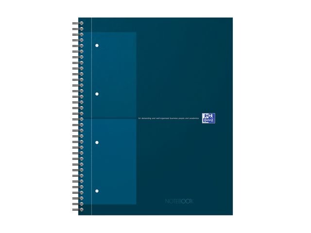 Kollegieblock Oxford Int.A4+ rut. ljblå