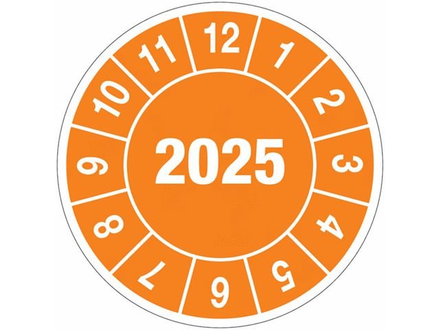 Kontrollmärke 2025 10mm 104/fp