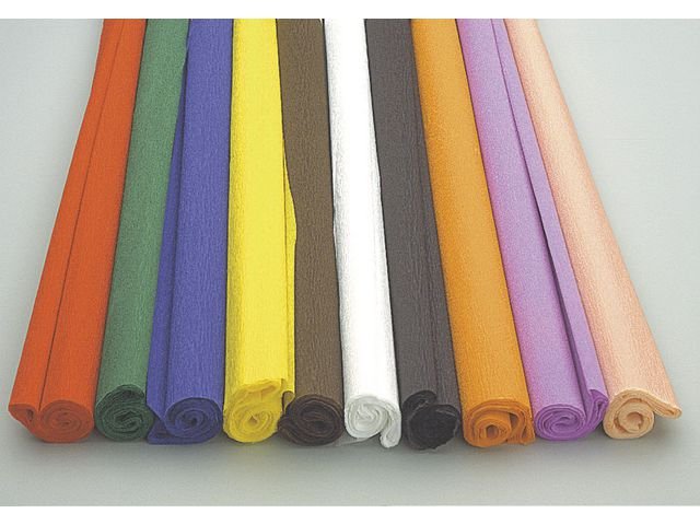 Kräppapper 2,5x0,5m röd