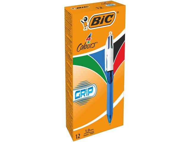 Kulpenna BIC 4 Colours Grip 1mm