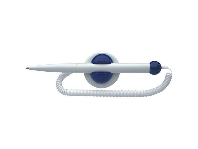 Kulpenna Klick - fix vit/blå