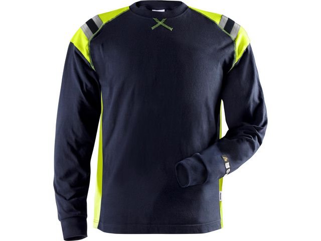 Långärmad T-shirt Flam 7072 Marin L