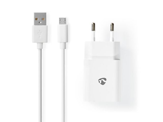 Laddare vägg NEDIS 2.1 A Micro - USB vit