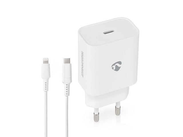 Laddare Vägg NEDIS 20 W USB - C/Lightning