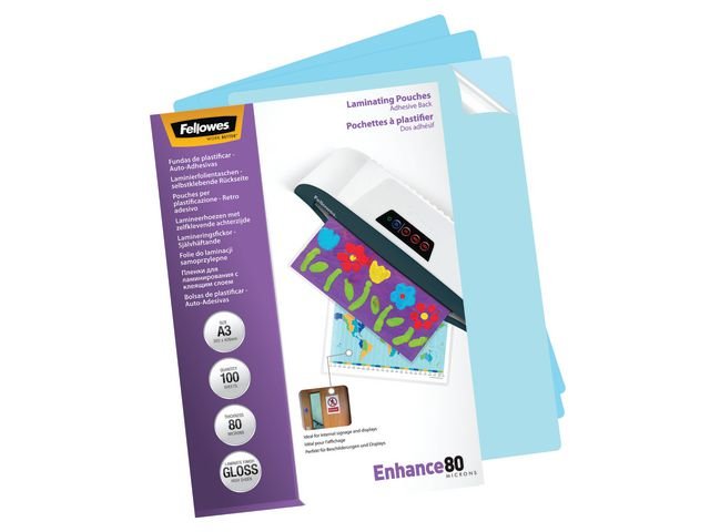 Laminat FELLOWES S - H A3 80mic kla 100/fp