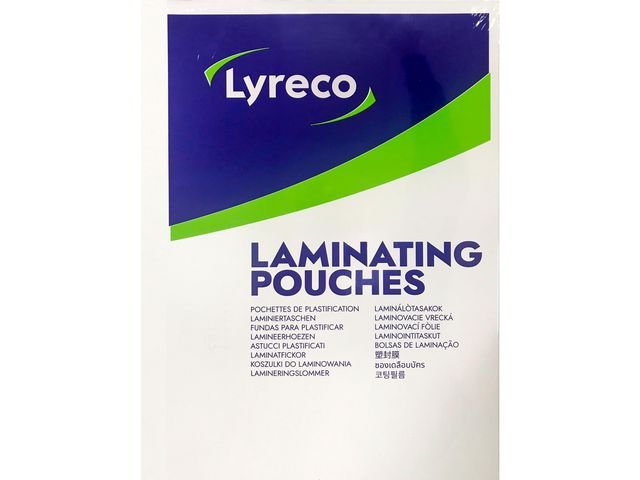 Laminat LYRECO S - H A4 100mic klar 100/fp