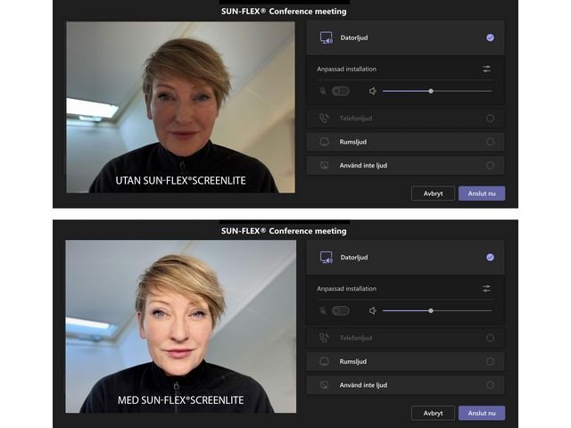 Lampa SUN - FLEX Screenlite svart