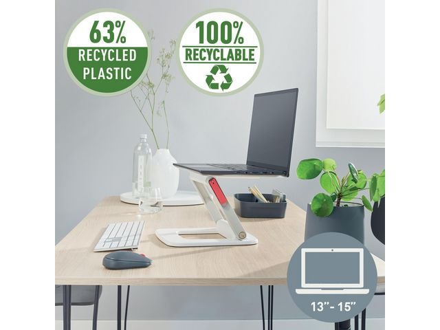 Laptopstativ LEITZ Ergo justerbart vit