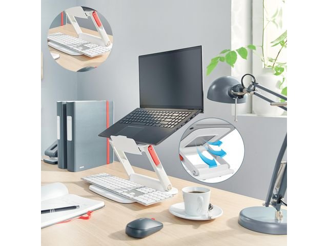 Laptopstativ LEITZ Ergo justerbart vit
