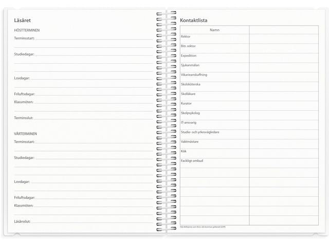 Lärarkalendern Klasslärare A5 25/26