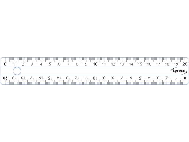 Linjal LYRECO 20cm