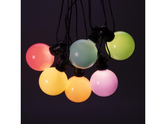 Ljusslinga 10 varmvit flerfärg LED 4,5m