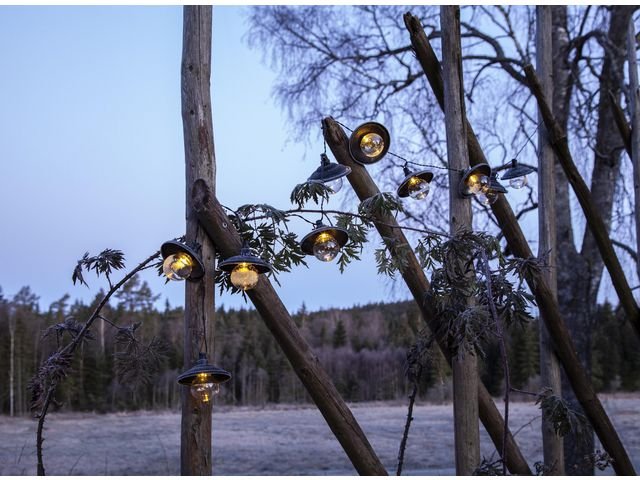 Ljusslinga solcell LED Globe 1,8m