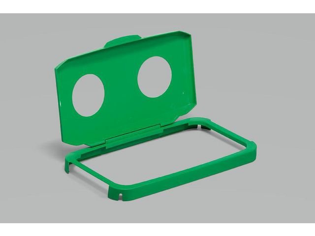 Lock DURABIN med gångjärn 60L grön