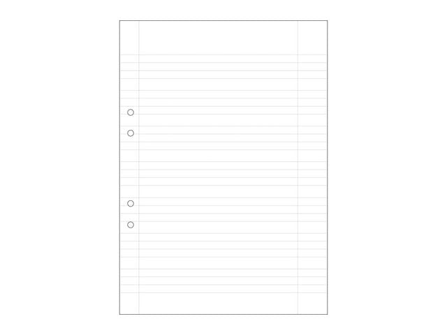Lösblad A4 linj. 5+5+5+7mm hålat 500/fp