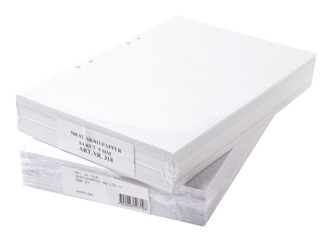 Lösblad A4 linjerat 8, 5mm hålat 500/fp