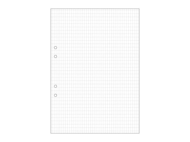 Lösblad A4 rutat 5x8mm hålat 500/fp
