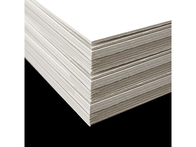 Målarkartong naturvit 560gr 30x30cm 30st