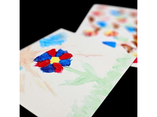 Målarkartong naturvit 560gr 30x30cm 30st