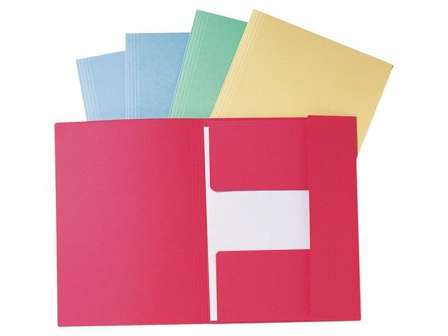 Mapp LYRECO A4 3 - klaff 280g gul 50/fp