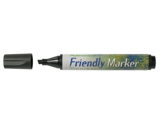 Märkpenna FRIENDLY sned svart
