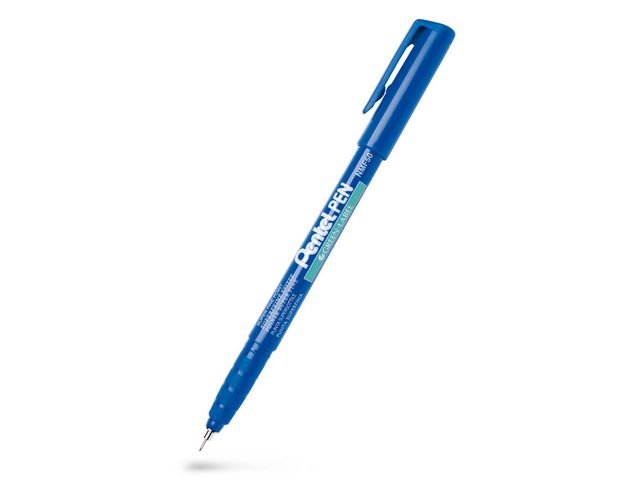 Märkpenna PENTEL perm super fine 0,6 blå